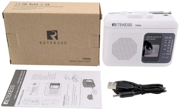 Retekess TR606 Tragbare Kassettenspieler und Tape Recorder Walkman – Bild 4